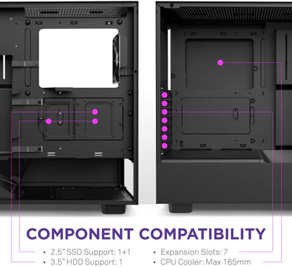 NZXT H5 Flow Compact ATX Mid-Tower