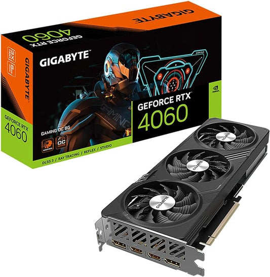 GIGABYTE Tarjeta gráfica GeForce RTX 4060 Gaming OC 8G