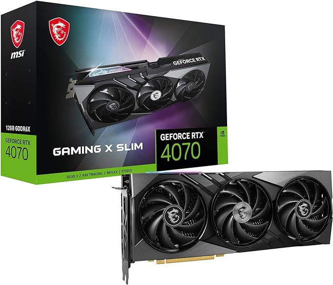 MSI Tarjeta gráfica GeForce RTX 4070 de 12 GB GDRR6X