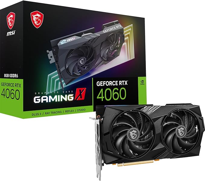 MSI Tarjeta gráfica GeForce RTX 4060 Gaming X 8G