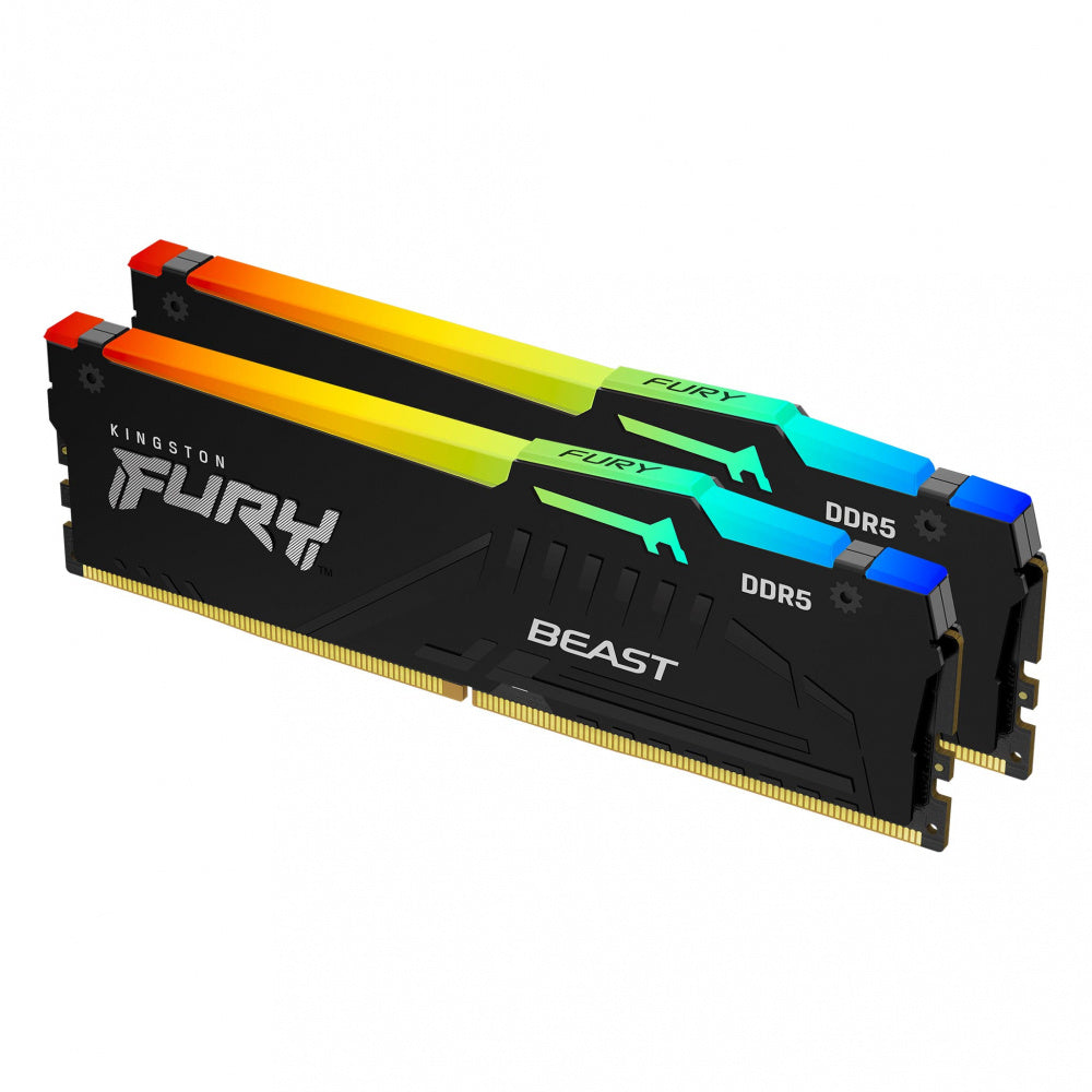 Kit Memoria RAM Kingston FURY BEAST RGB DDR5, 5600MHz, 64GB (2 x 32GB)