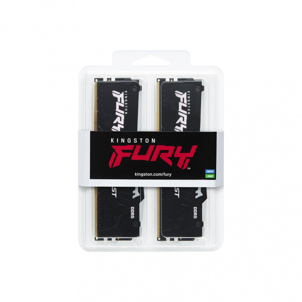 Kit Memoria RAM Kingston FURY Beast RGB DDR5, 6000MHz, 32GB (2 x 16GB)